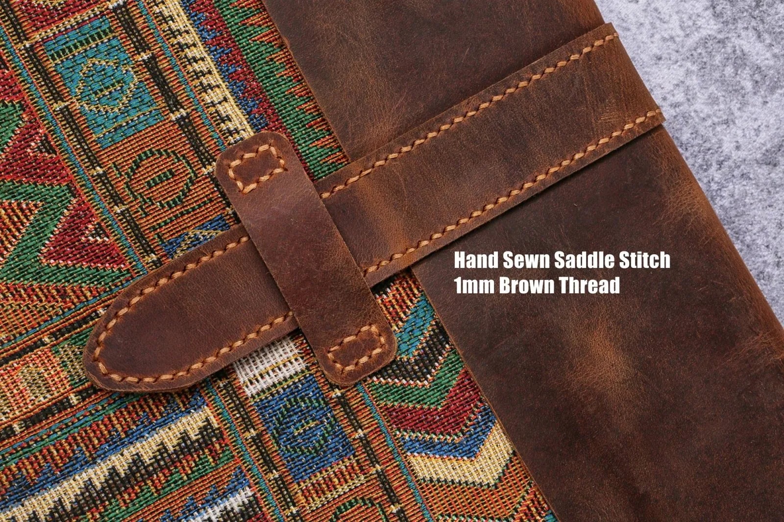 Vintage distressed leather computer case bag for macbook pro 13 14 15 16